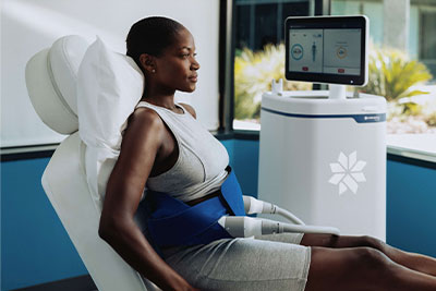 Woman On Coolsculpting Chair