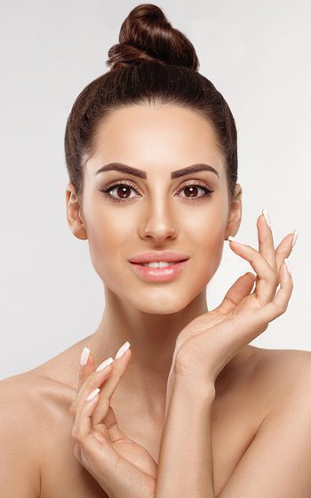 Before and after face aesthetic surgery