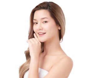 Woman Posing Chem Peel Skin Care