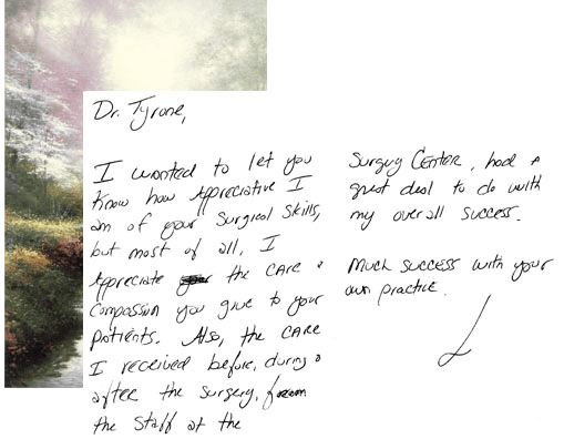 A patient testimonial